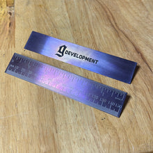 Load image into Gallery viewer, 150mm 6in Titanium Ruler
