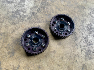 2 B series Cam Gears with titanium fasteners
